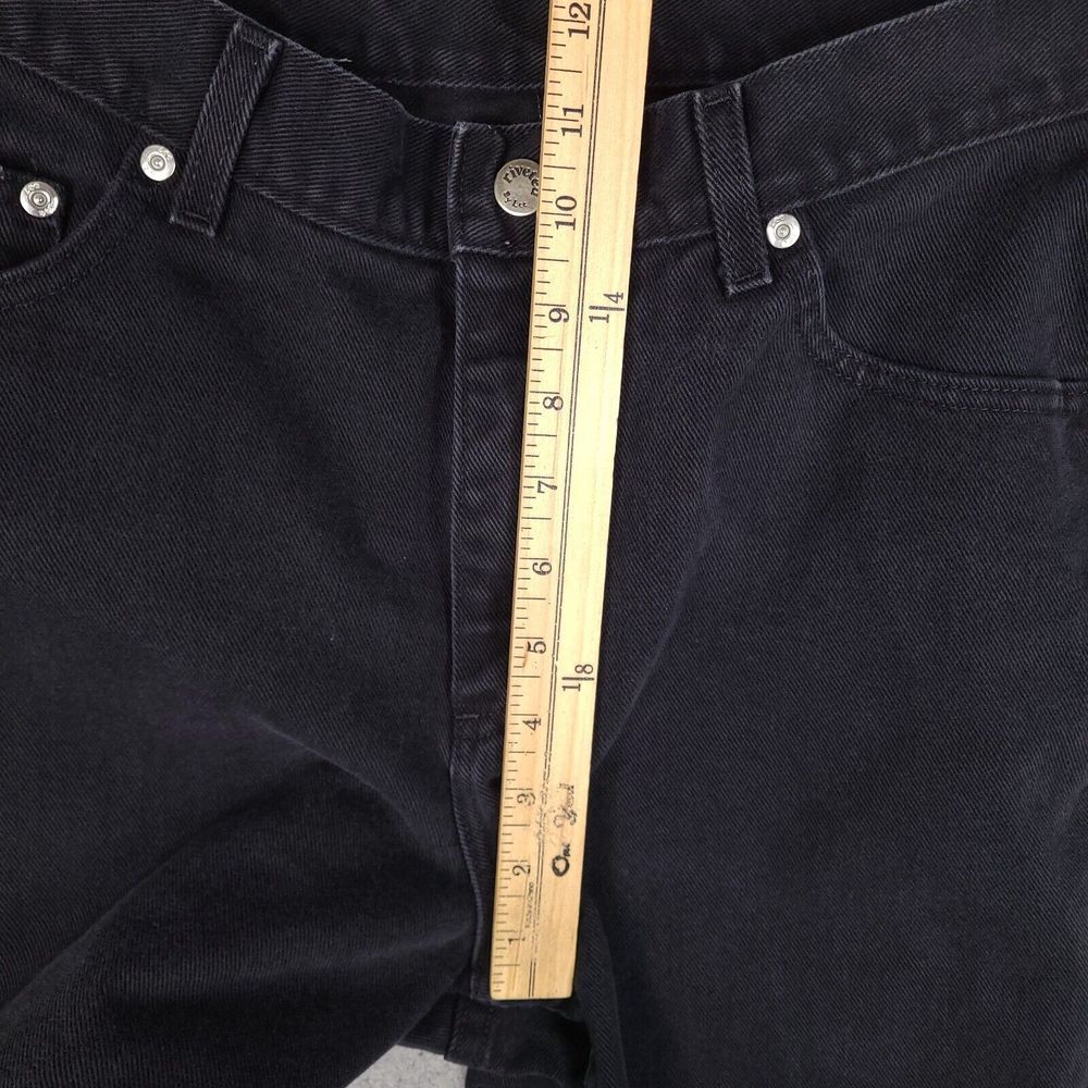 Vintage Lee Riveted Jeans Womens 10 P Black Mom Denim Made In USA - Picture 7 of 16